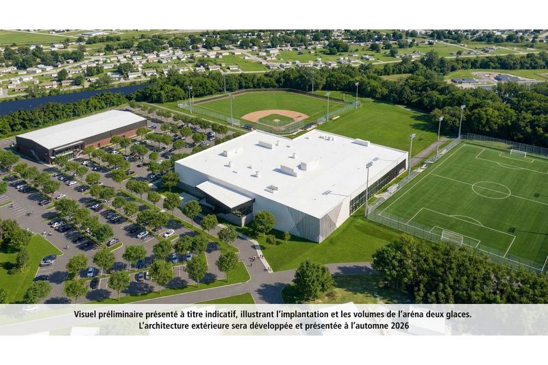 Magog présente le plan de l'aréna deux glaces